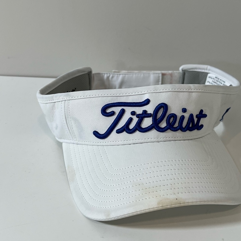 Titleist Pro V1 FJ White Visor Golf Hat Cap